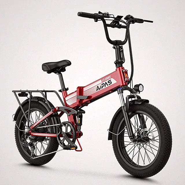 1500W Ebike 20" Fat Tire 48V E-Folding Bike Powerful Electric Bike For Adults