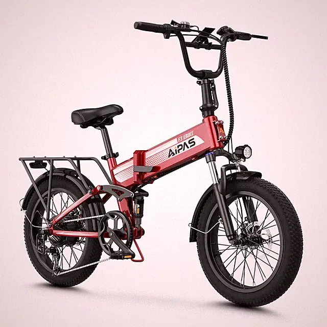 20" Ebike 1800W Peak 28Mph Electric Bike Mountain Bicycle Fat Tire E-bike Adults