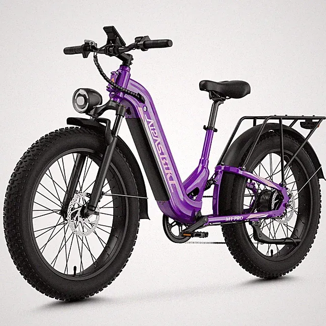 26"Aipas Fat Tire Rear Motor 1800W Electric Bike 48V 17.5AH 36MPH M1 Pro