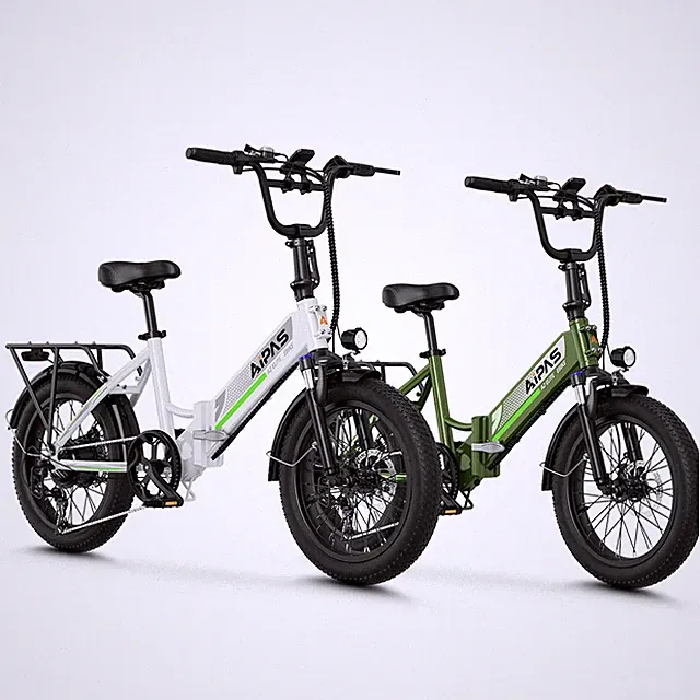 Adult Folding Ebike Aipas A2 750W 28MPH 20'' Fat Tire 48V Comfortable