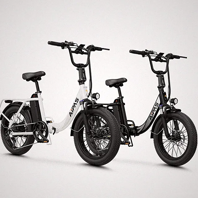 Aipas 1000W Folding Electric Bike 20" Fat Tire 48V Ebike for Adults Fast
