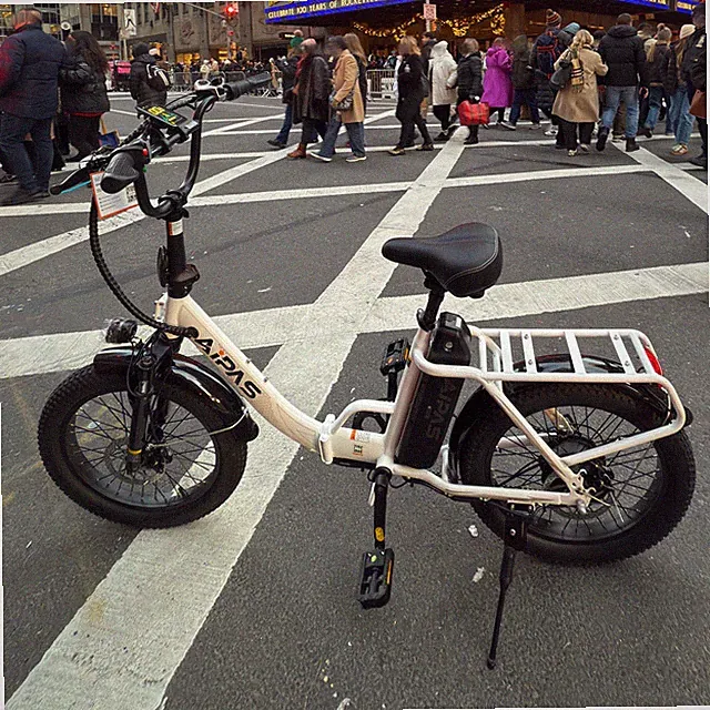 Aipas 1000W Folding Electric Bike For Adults Teens 48V 12.8Ah Family Commuter