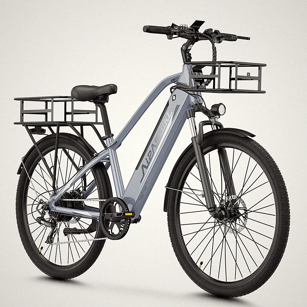 Aipas 1100W Electric Bicycle 48V 26" City Bike Commuter Ebike for Adult