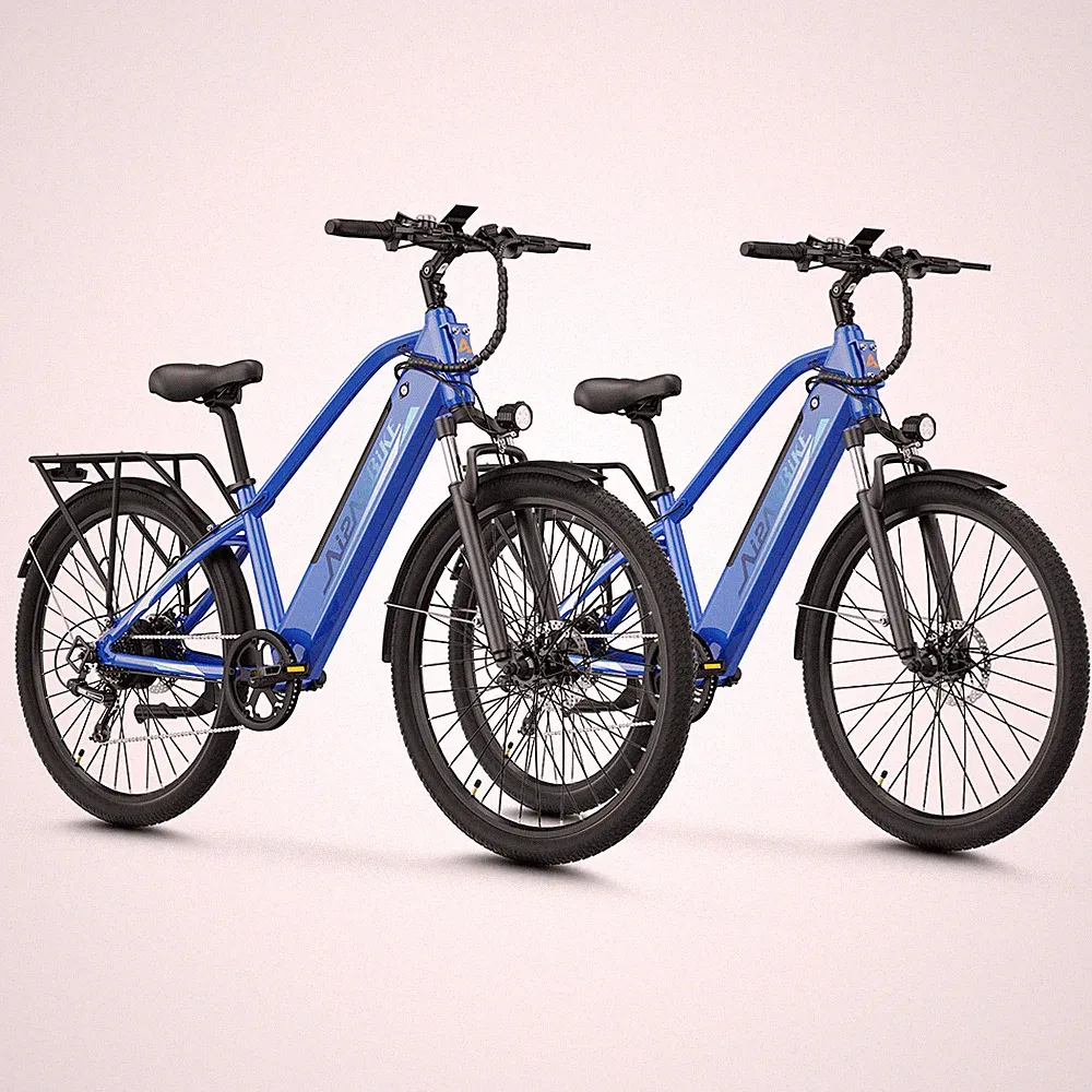 Aipas 1100W Peak City Electric Bike 48V E-Bike 7-Speed Commuter Bicycle for Adul
