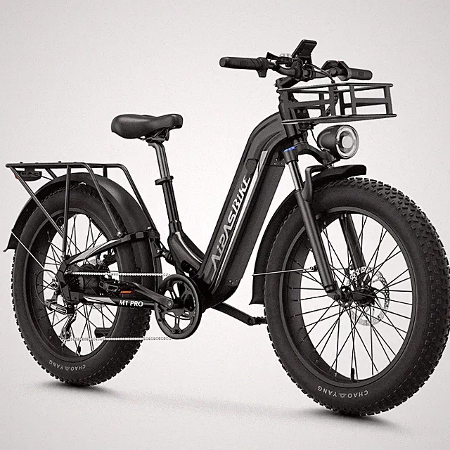 Aipas 1800W 17.5AH Electric Mountain Bike Adults 36MPH 26"FatTire Cruiser E-bike