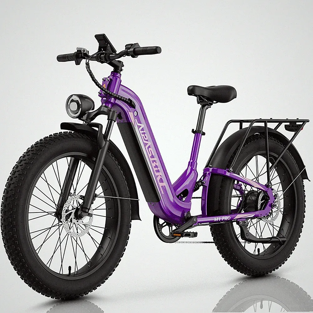 AIPAS 1800W e bike 26" Fat Tires Electric Mountain Bicycle for Adults 36MPH 48V
