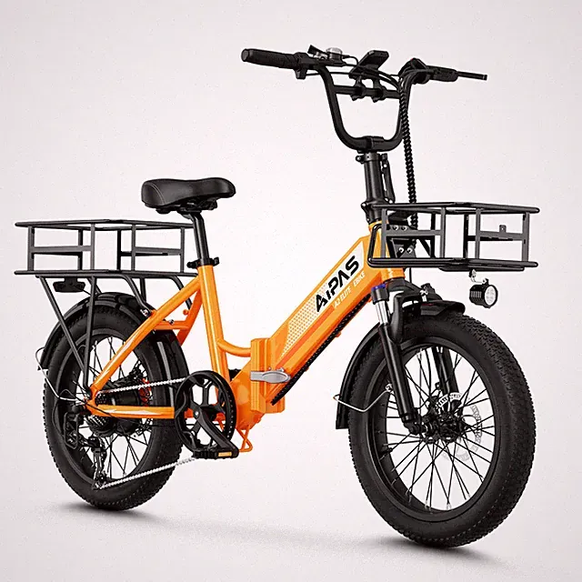Aipas 20" Fat Tire Folding Electric Bike 750W 48V 12.8Ah Adult E-Bike 28MPH