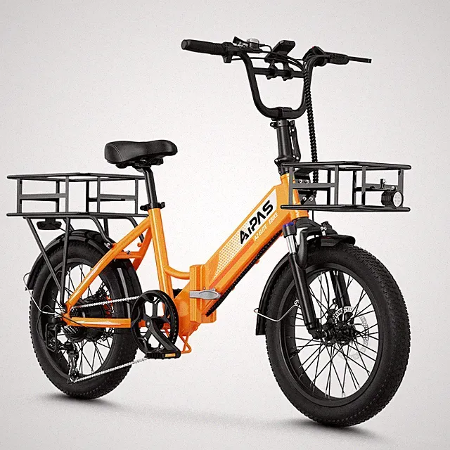 Aipas 20"Folding Electric Bike 750W 48V 12.8AH E-City eBike Electric Bicycle LED