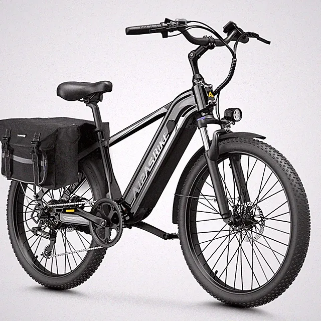 Aipas 24" Electric Mountain Bike Fat Tire 1100W City Bicycle -Commuter ebike