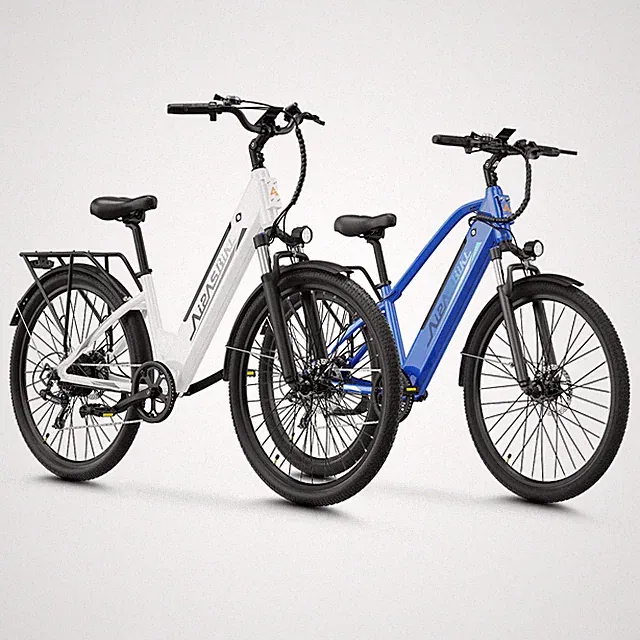 Aipas 26" Electric Bike for Adults 1100W Peak 7-Speed City Cruiser Ebike
