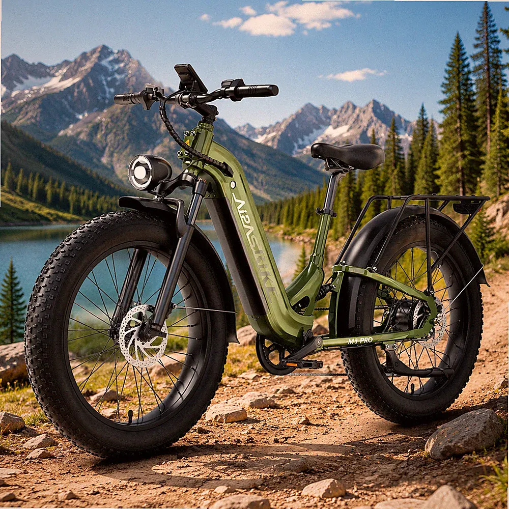 Aipas 26" Electric Mountain Bike Fat Tire 1800W City Bicycle -Commuter ebike