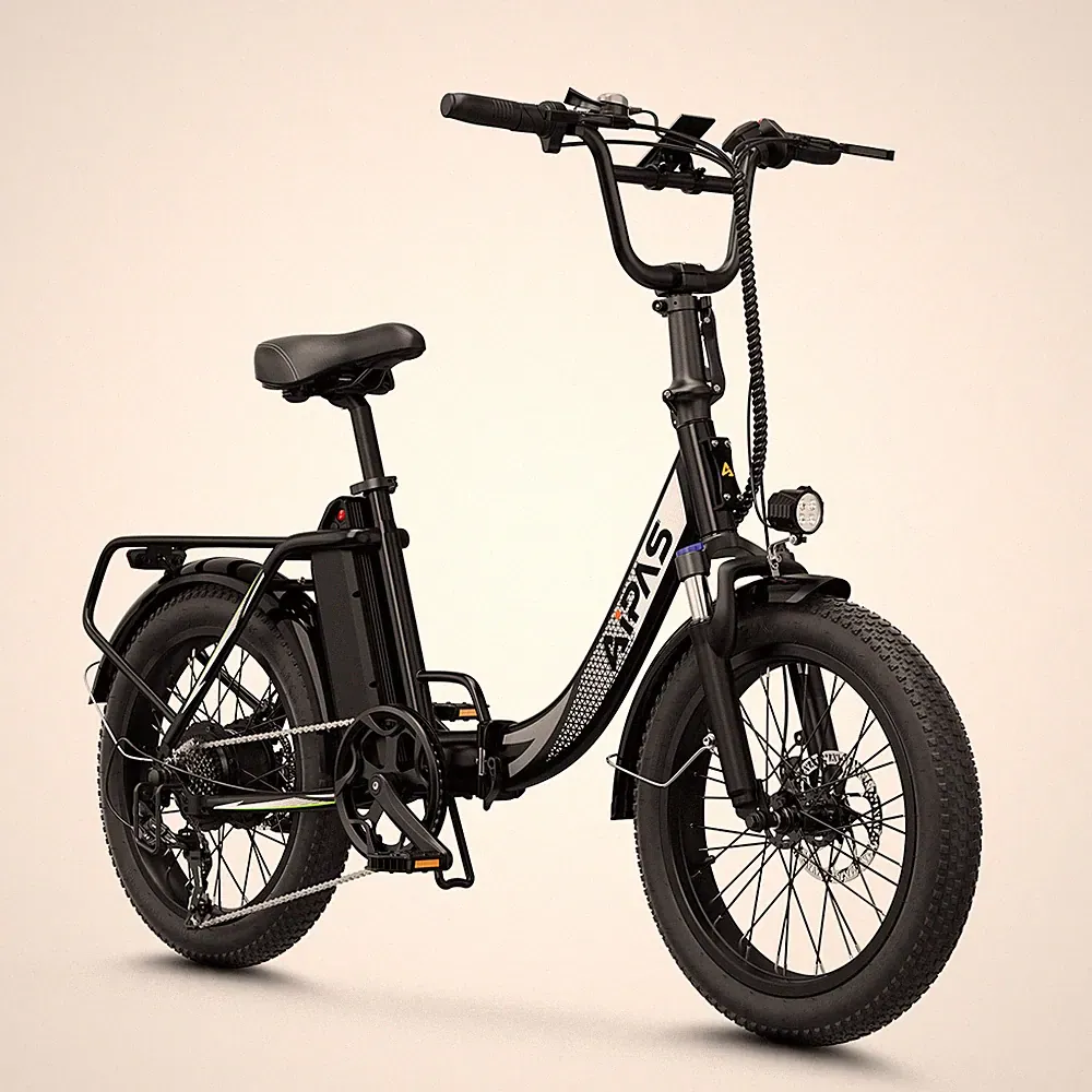 Aipas A4 Folding E-Bike Step-Thru 28MPH 62Mi Range 1000W Motor Commuter