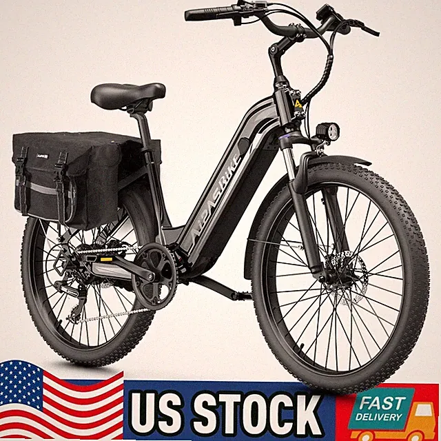 Aipas C1 MAX 28MPH 1100W Electric Bicycle 48V 18Ah 24" 85 Miles 90Nm Torque