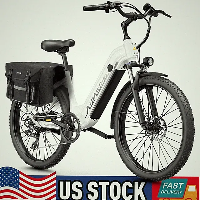 Aipas C1 MAX 48V 18Ah Electric Bike 1100W 24" Tire 28MPH 85 Mi Range 500Lbs