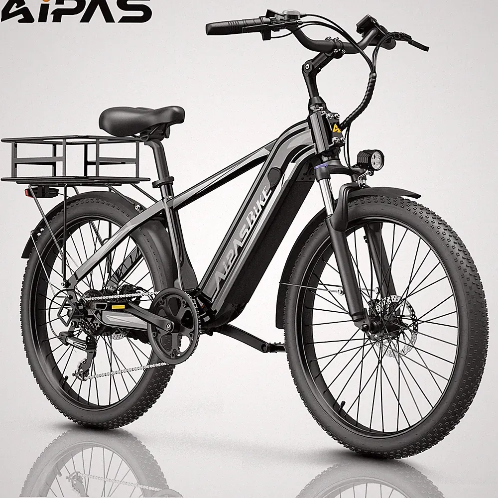 Aipas C2 Max 1100W 48V 18AH Electric Bike 24" Tire Ebike E-Bicycle City Bicycle