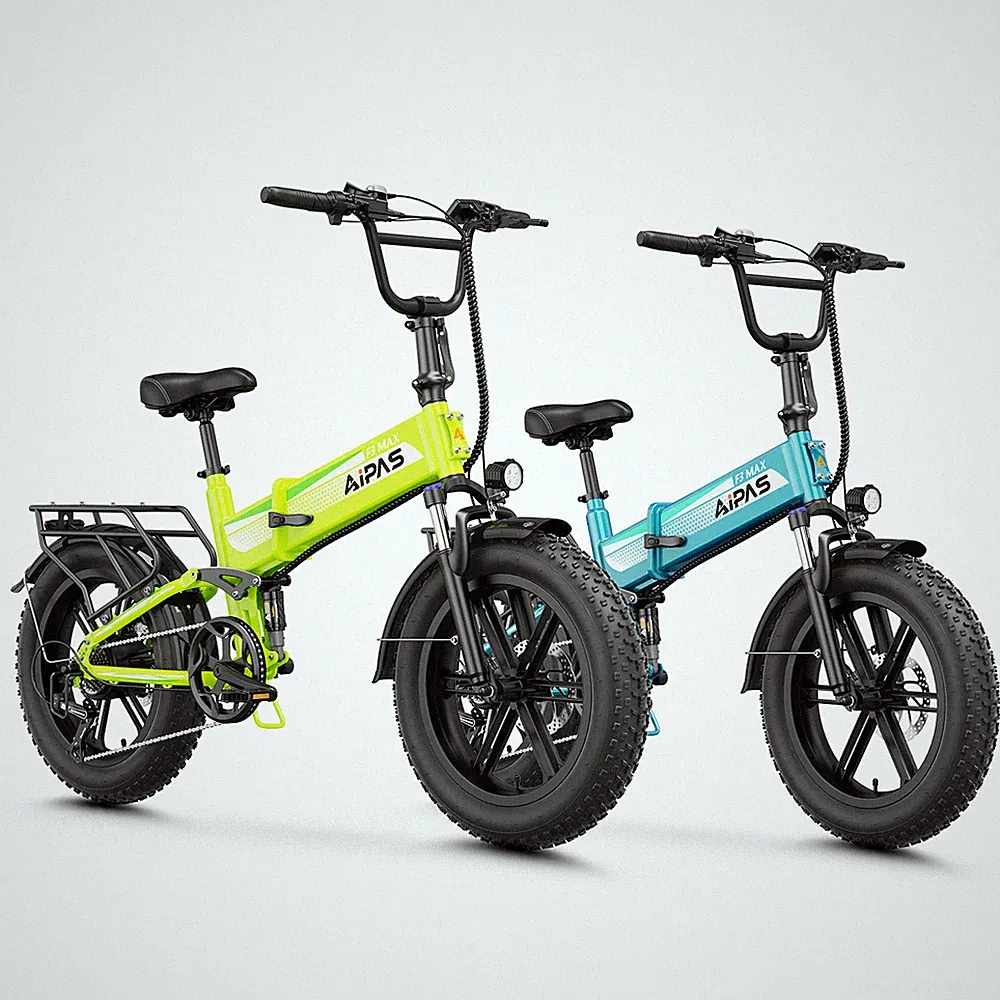 Aipas F3 MAX Folding Electric Bike 1800W 20" Fat Tire E-Bike Commuter Adult