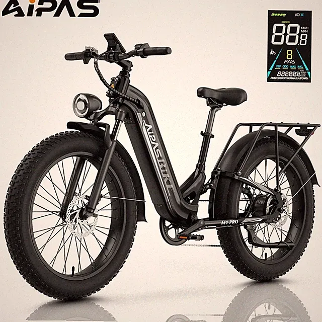 Aipas M1 Electric Mountain Bike 1800W Peak Power 48V 17.5Ah Top Speed 36mph US