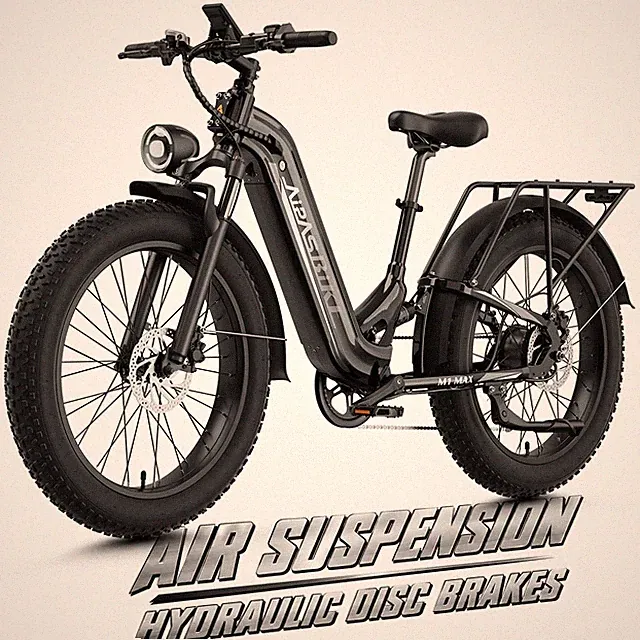 Aipas M1 Max 1800W Electric Bike 26" Fat Tire Hydraulic Brakes Mountain Ebike