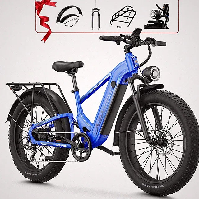 Aipas M2 Pro 26" Fat Tire 1800W Electric Bike 48V 17.5Ah Mountain e bike ebike