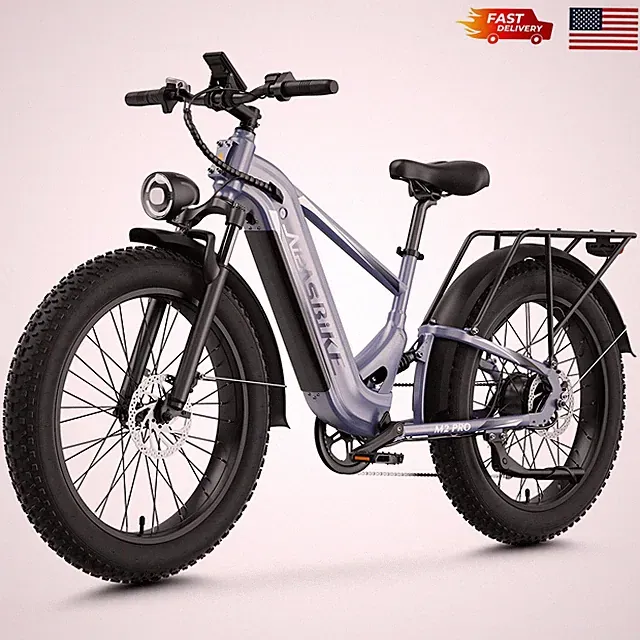 Aipas M2 Pro 26" Fat Tire 1800W Electric Bike 48V 17.5Ah Mountain e bike ebike