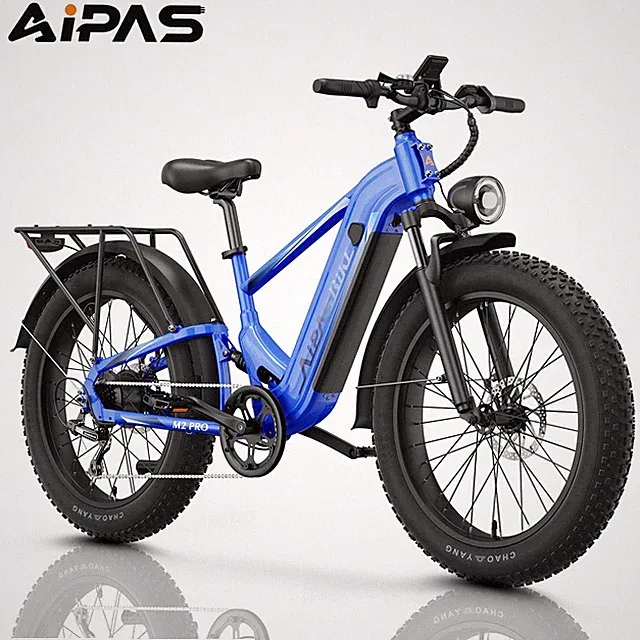 Aipas M2 Pro ebike 26" Fat Tires Mountain Electric Bicycle for Adults 1800W 48V