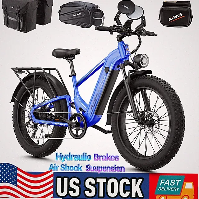 Aipas M2max 48V 17.5Ah Electric Bike 1800W High Torque Air Suspension Hydraulic