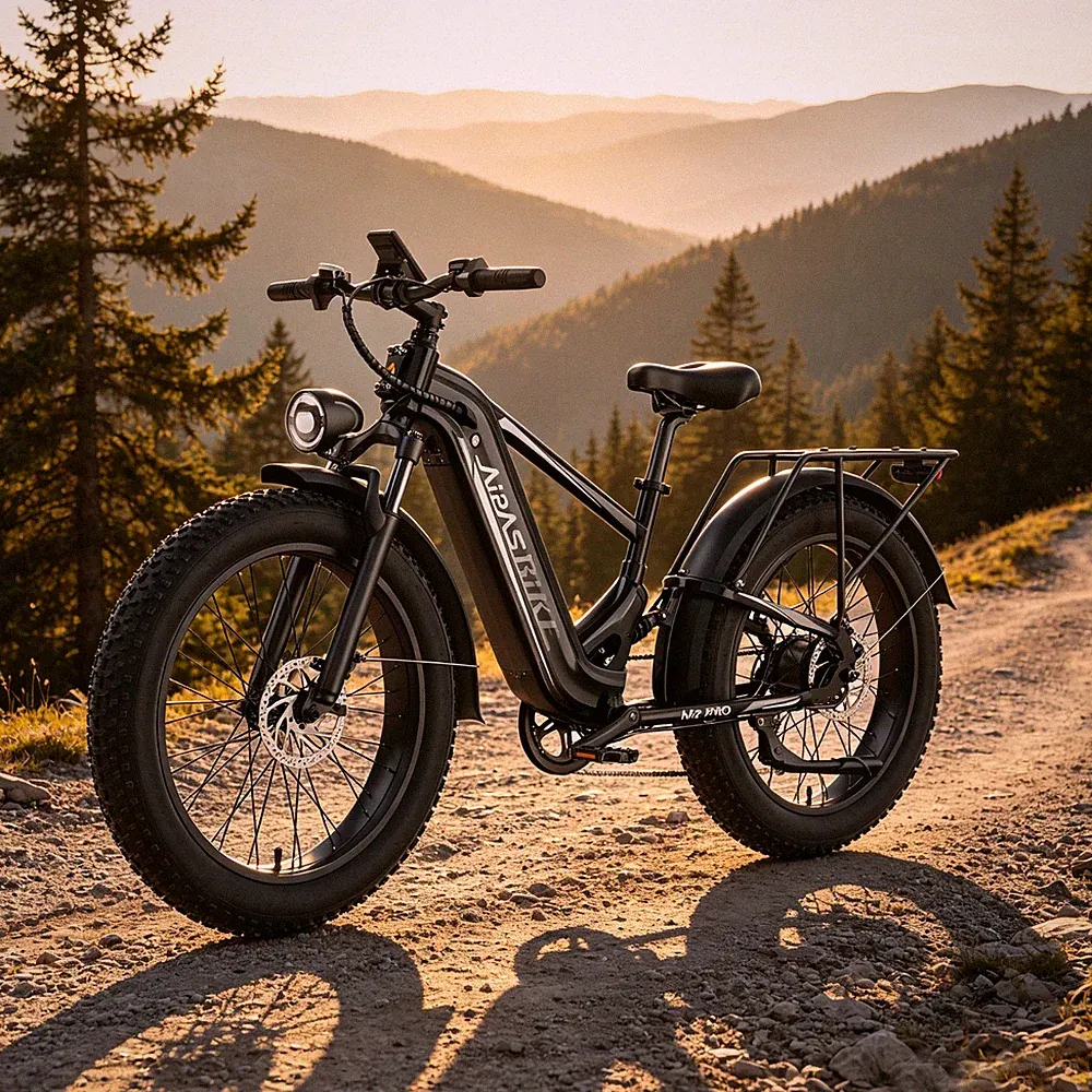 Aipas M2Pro 26'' Off-road E-bike 1800W Peak 36MPH Fat Tire Adults Bike 48V 17.5A
