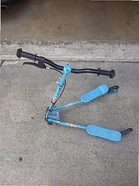 Blue tricycle