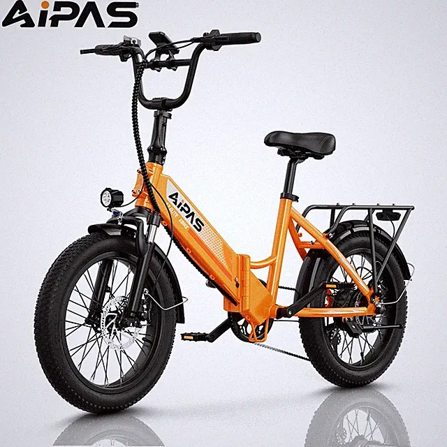 New Aipas Ebike 20" 750W Tire Folding Electric Bike Adults 48V 12.8Ah