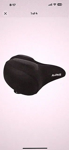 Oversized Comfort Bike Seat C40 Extra Wide Soft Foam Padded Exercise bike Saddle