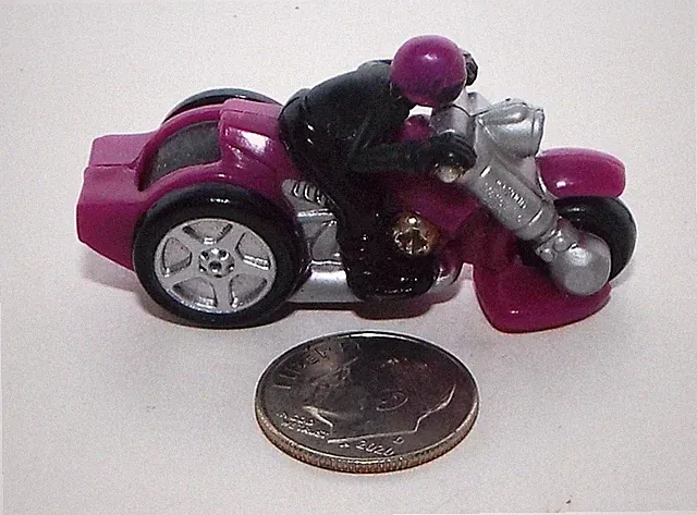 Small Tricycle Motorcycle in Purple and Black (has a Magnet in the rear)